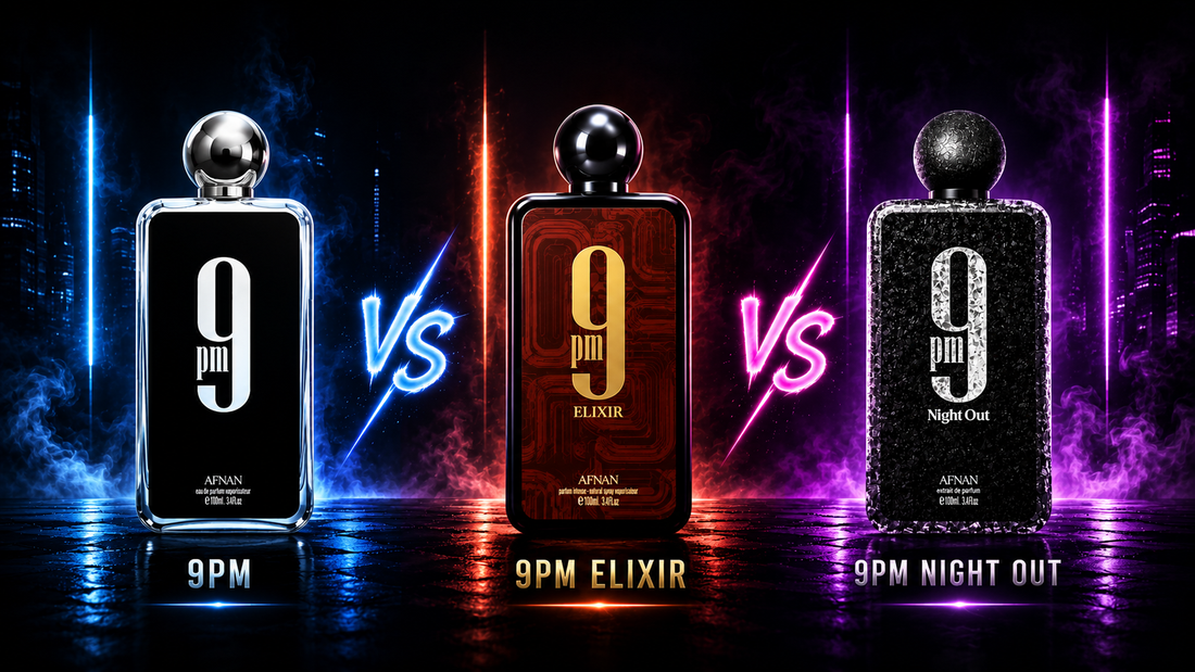 Afnan 9PM vs 9PM Elixir vs 9PM Night Out – Full Comparison (2026)