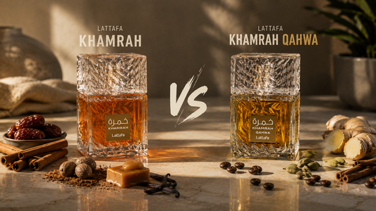 Lattafa Khamrah vs Lattafa Khamrah Qahwa: What's the difference?