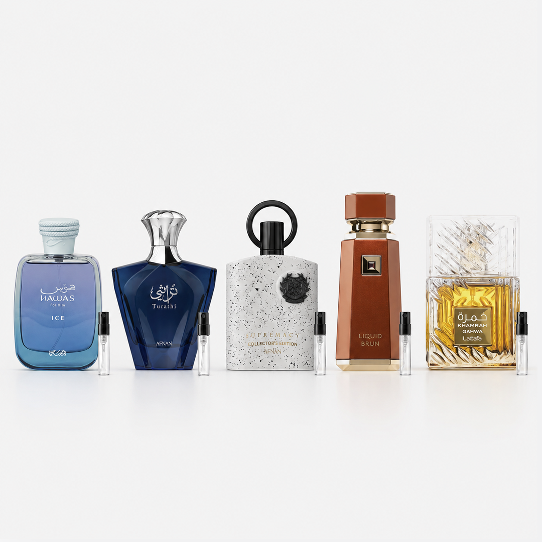 Rasasi-Hawas-ice-Afnan-Turathi Blue-Afnan-supremacy-collectors-edition-French-Avenue-Liquid-Brun-Lattafa-Khamrah-Qahwa