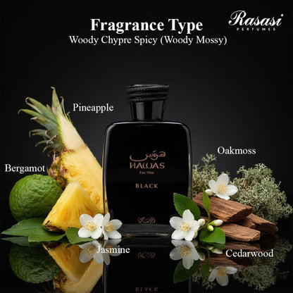 Rasasi Hawas Black EDP